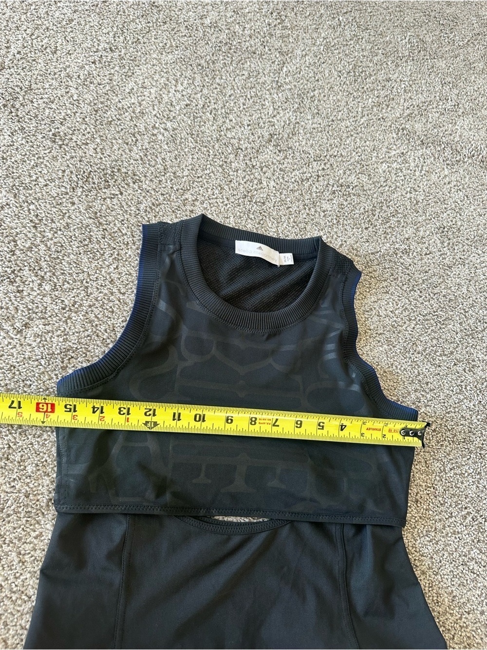 Adidas Stella McCartney ClimaCool Run Perf Tank in Black Size Medium - Picture 11 of 11